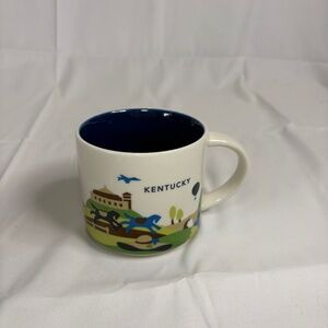 Starbucks You Are Here YAH Kentucky Mug Cup USA 14 oz 2014 Derby Horse